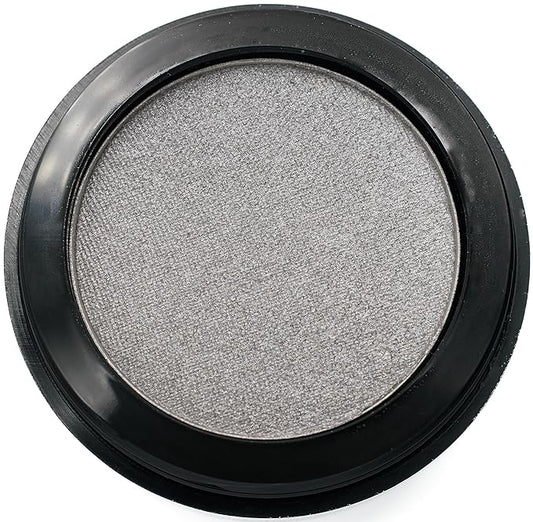 Platinum Silver Shimmering Gray Grey Pewter Pressed Powder Single Vegan Eyeshadow; Talc, Paraben & Cruelty Free
