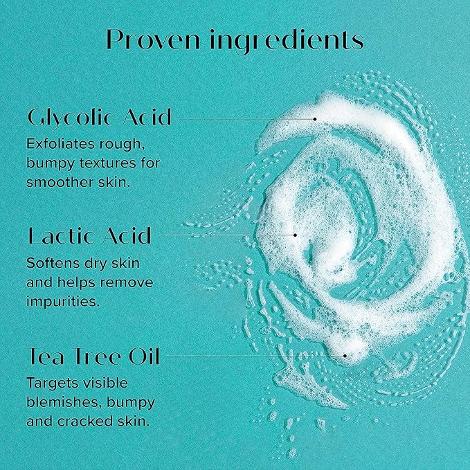 MEDIX Anti Aging Skin Care 3PC Set | Exfoliating AHA Glycolic Acid Foaming Face & Body Wash + Vitamin C Body Cream + 10% AHA Exfoliating Serum For KP Bumps, 3pc Skincare Set